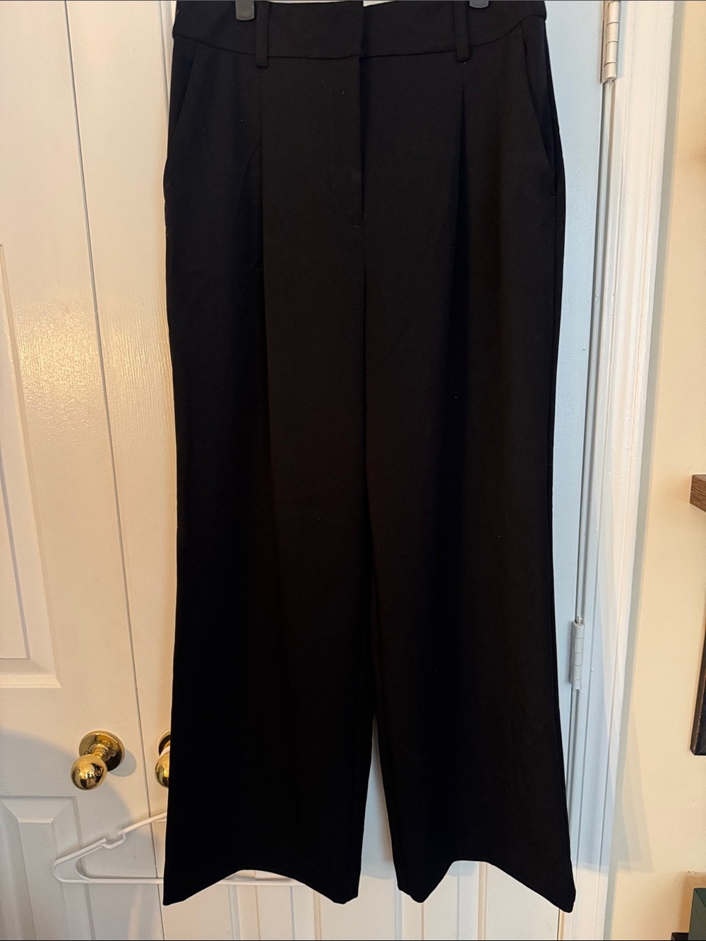 LOFT Black Wide Leg Trousers